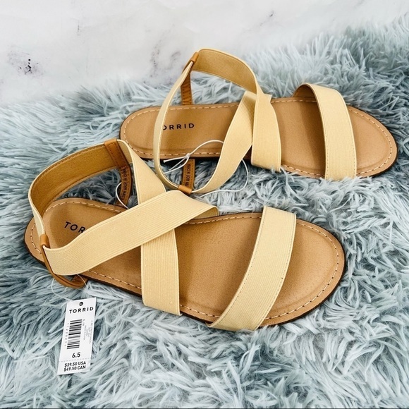 Torrid Stretch Band Sandal - Beige - Picture 5 of 8